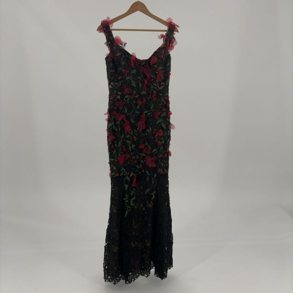 Marchesa Notte Lace Guipure Gown